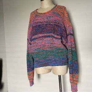 Gap multicolor shaker knit sweater size S